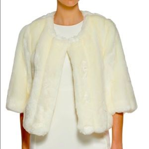 Calvin Klein faux fur shrug!